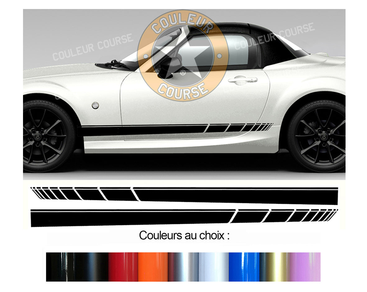 2 X BANDES BAS DE CAISSE - FIAT 500 X - Ref : BD573N-44