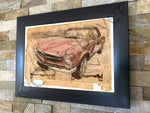 ART PRINT "DA VINCI" - MERCEDES 230SL - Ref : DV013