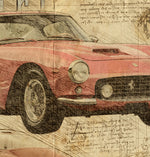 ART PRINT "DA VINCI" - FERRARI 250GT SWB - Ref : DV034