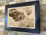 ART PRINT "DA VINCI" - CITROEN 2CV- Ref : DV008