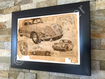 ART PRINT "DA VINCI" - PORSCHE 356B Coupé - Ref : DV015