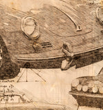 ART PRINT "DA VINCI" - PORSCHE 356B Coupé - Ref : DV015