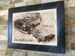 ART PRINT "DA VINCI" - PEUGEOT 403 - Ref : DV060