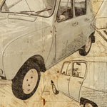 ART PRINT "DA VINCI" - RENAULT 4L PROTYPE 3L - Ref : DV058
