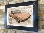 ART PRINT "DA VINCI" - PORSCHE 914 - Ref : DV017