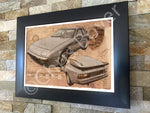 ART PRINT "DA VINCI" - PORSCHE 944 - Ref : DV042