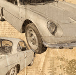 ART PRINT "DA VINCI" - ALPINE RENAULT A108 - Ref : DV053