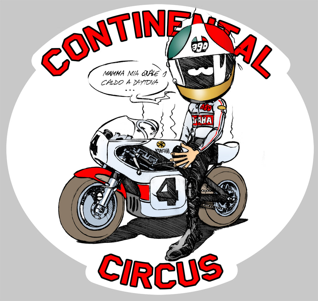 STICKER CONTINENTAL CIRCUS AGOSTINI YAMAHA - AA006
