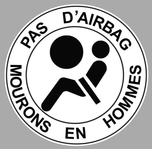 STICKER PAS D'AIRBAG - AA223