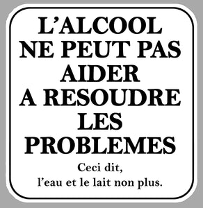 STICKER ATTENTION DANGER ALCOOL - AB159