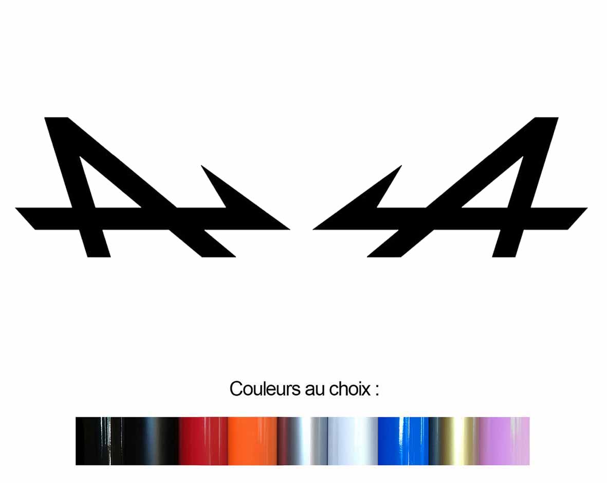 2 X STICKER ALPINE - AB176