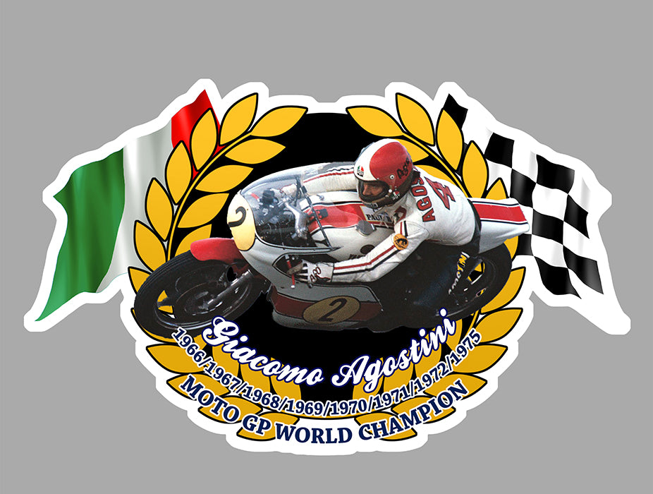 STICKER CONTINENTAL CIRCUS AGOSTINI YAMAHA - AC125