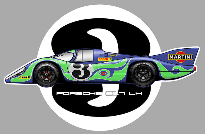 Sticker Porsche 917 AU001 – Adesivo autoadesivo