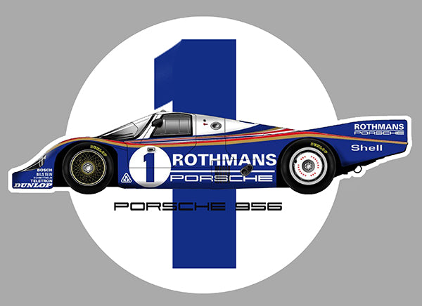 Sticker Porsche 956 AU009 – Adesivo autoadesivo