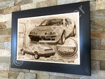 ART PRINT "DA VINCI" - ALPINE RENAULT A310 V6 - Ref : DV006