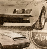 ART PRINT "DA VINCI" - ALPINE RENAULT A310 V6 - Ref : DV006