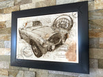 ART PRINT "DA VINCI" - AUSTIN HEALEY 100 - Ref : DV007
