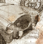 ART PRINT "DA VINCI" - AUSTIN HEALEY 100 - Ref : DV007