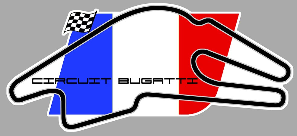 STICKER CIRCUIT BUGATTI FRANCE - BB073