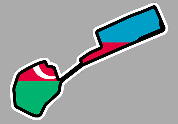 STICKER CIRCUIT BAKU AZERBAIDJAN - BB191