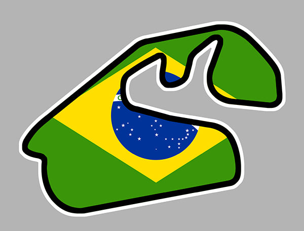 STICKER CIRCUIT INTERLAGOS BRESIL - BB193