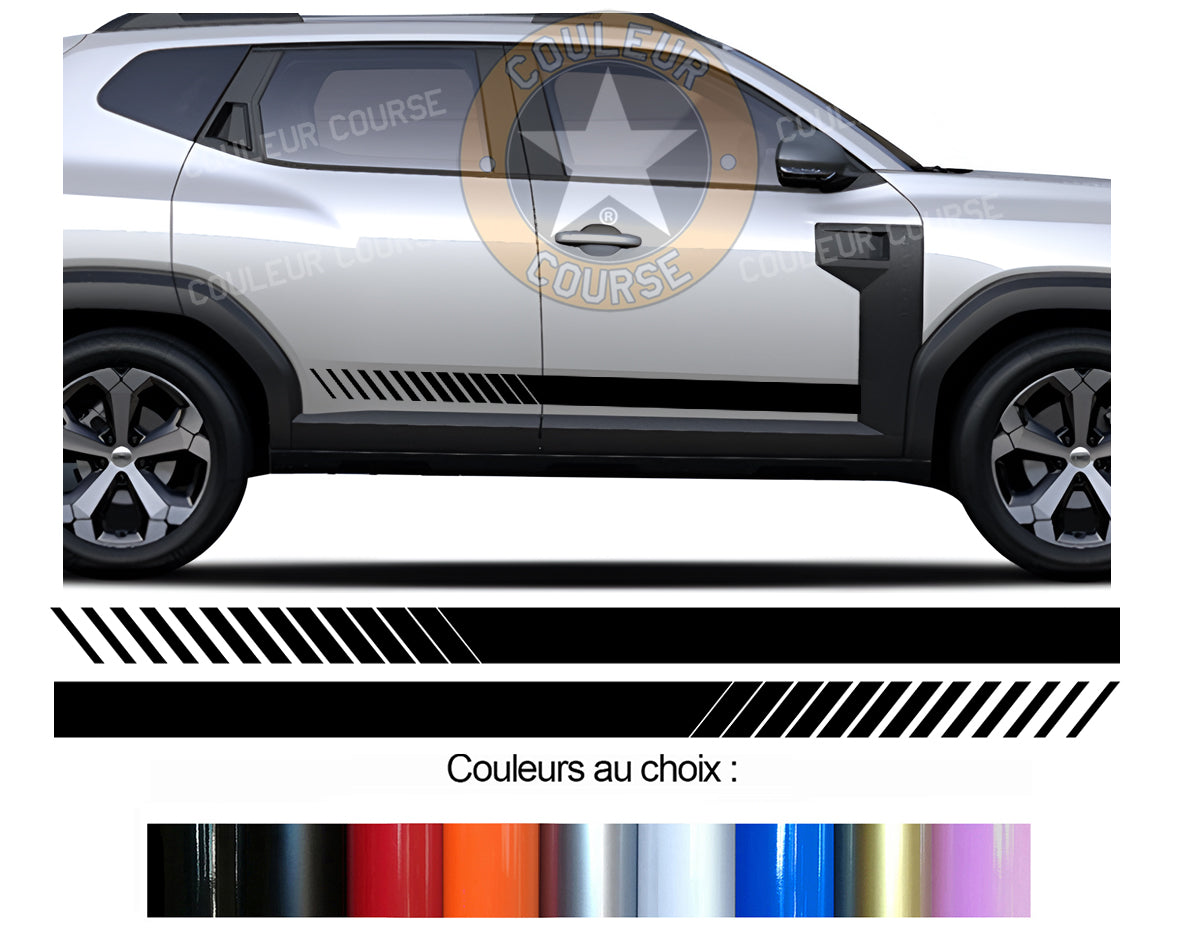 2 X BANDES BAS DE CAISSE - DACIA DUSTER 2024- Ref : BD500N-87