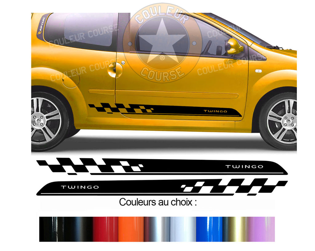 2 X BANDES BAS DE CAISSE - RENAULT TWINGO 2 - Ref : BD540-13