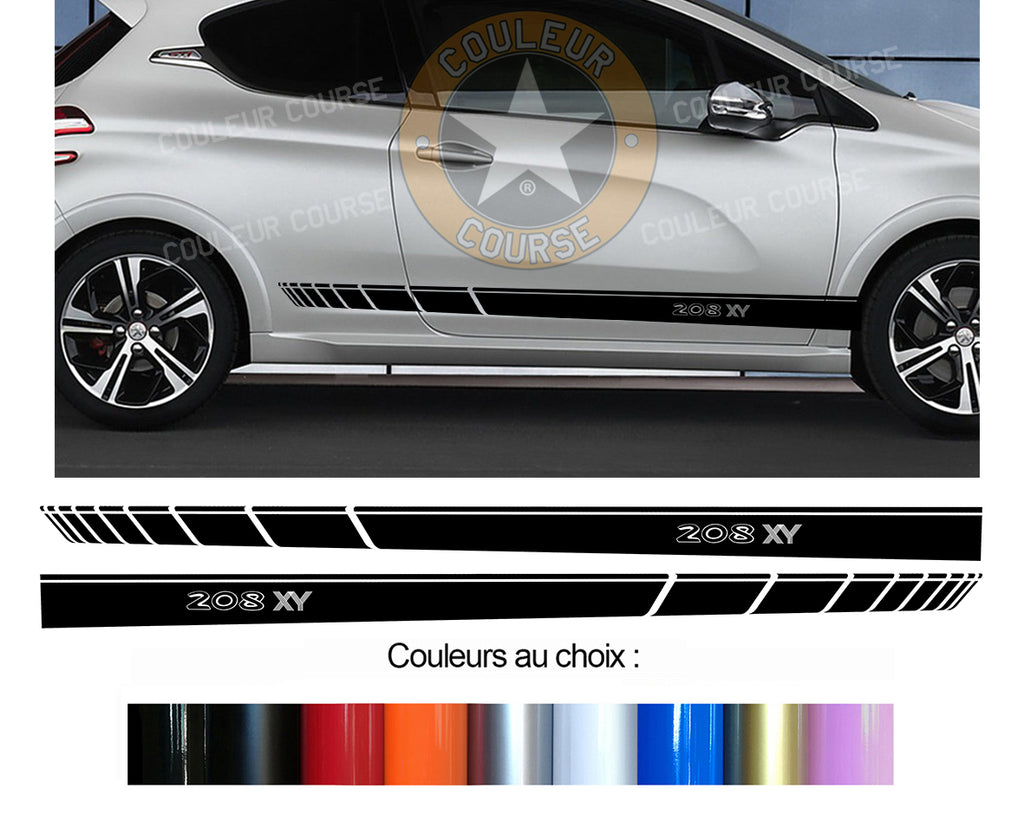 2 X ROCKER BODY STRIPS - PEUGEOT 208 XY - Ref: BD573-116 