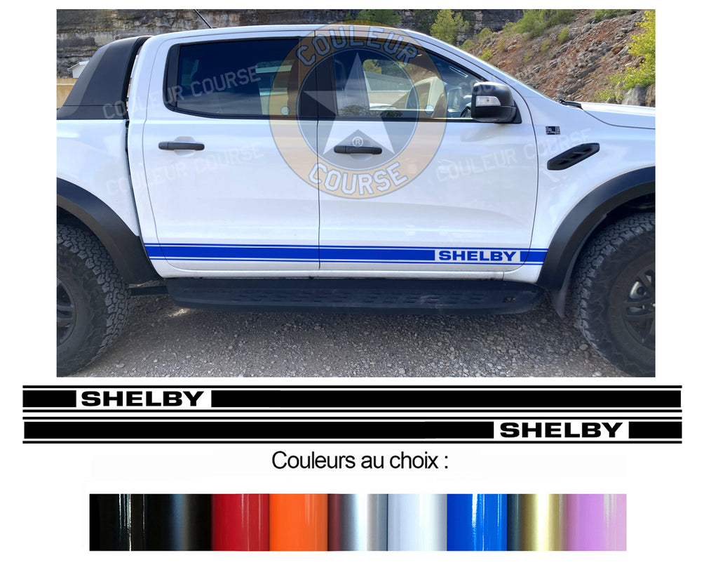 2 X BANDES BAS DE CAISSE - FORD RANGER RAPTOR SHELBY PICK UP - Ref : BD591-35