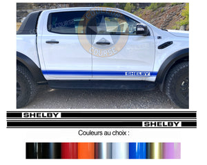 2 X BANDES BAS DE CAISSE - FORD RANGER RAPTOR SHELBY PICK UP - Ref : BD591-35