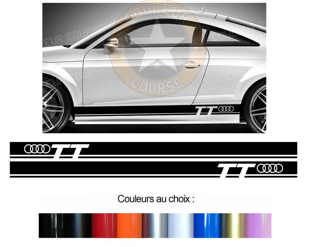 2 X ROCKER BODY STRIPS - AUDI TT - Ref: BD593 