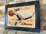 ART PRINT "DA VINCI" - CHEVROLET CORVETTE C3 - Ref : DV045