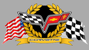 Aufkleber Chevrolet Corvette CA066 – Selbstklebender Aufkleber