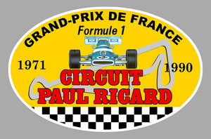 STICKER CIRCUIT PAUL RICARD FRANCE - CA171
