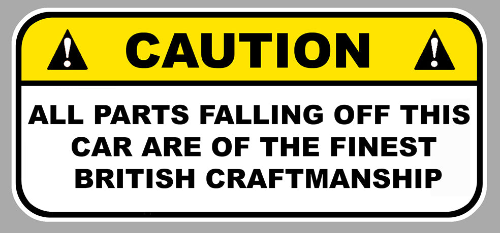 STICKER ATTENTION CAUTION FALLING PARTS - CB048