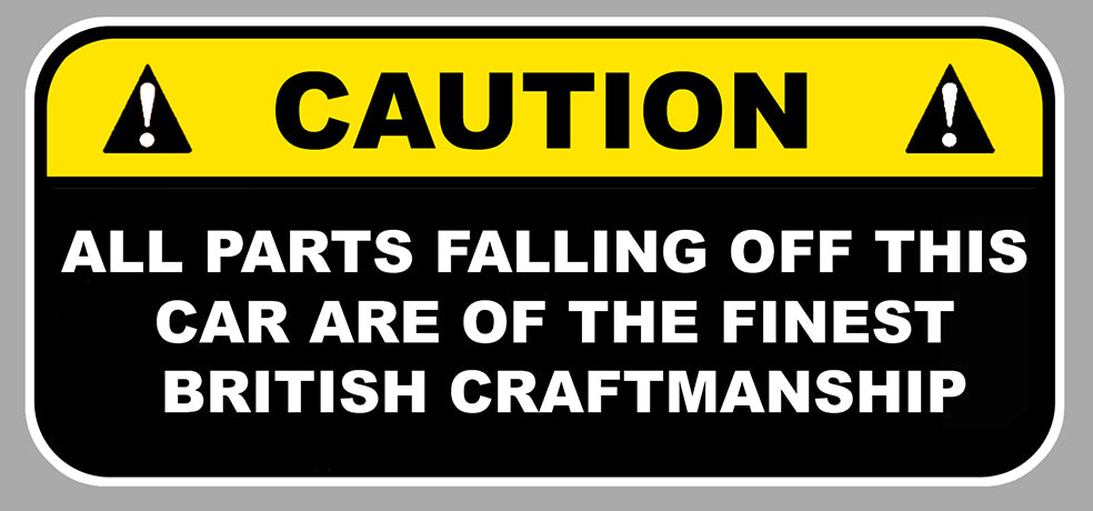 STICKER ATTENTION CAUTION FALLING PARTS - CB049