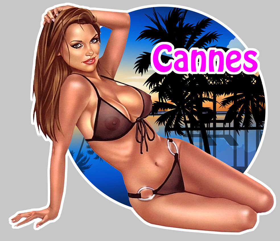 STICKER PINUP CANNES - CB103