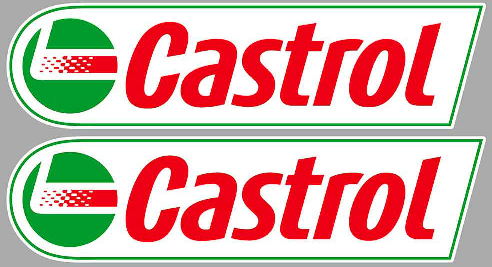 2 X STICKER CASTROL - CB122