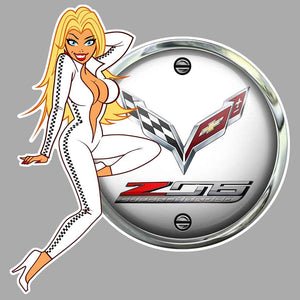 STICKER CHEVROLET CORVETTE - CB125