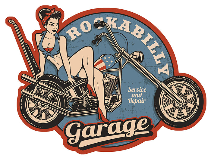 STICKER PINUP GARAGE - CB165
