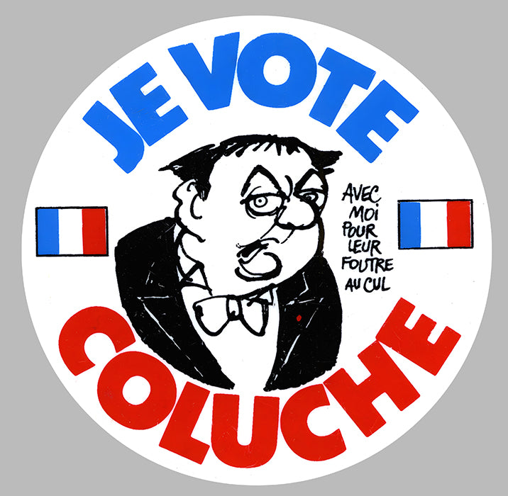 STICKER JE VOTE COLUCHE - CE117