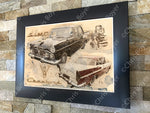 ART PRINT "DA VINCI" - SIMCA CHAMBORD - Ref : DV057