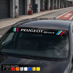 BANDE PARE SOLEIL PARE-BRISE PEUGEOT SPORT - Ref : PS006-4