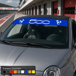 BANDE PARE SOLEIL PARE-BRISE FIAT 500 ABARTH - Ref : PS007-2