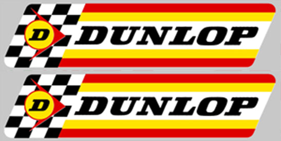 2 X STICKER DUNLOP - DA015