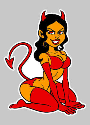 STICKER PINUP DIABLESSE - DA028