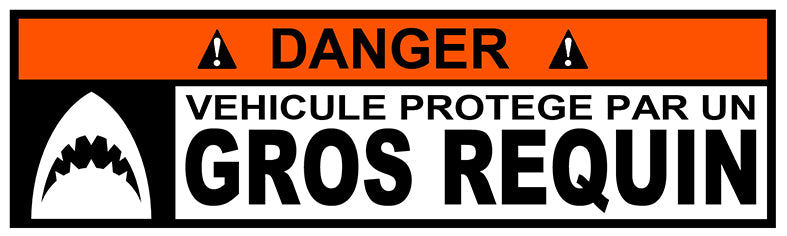STICKER ATTENTION DANGER REQUIN - DA070