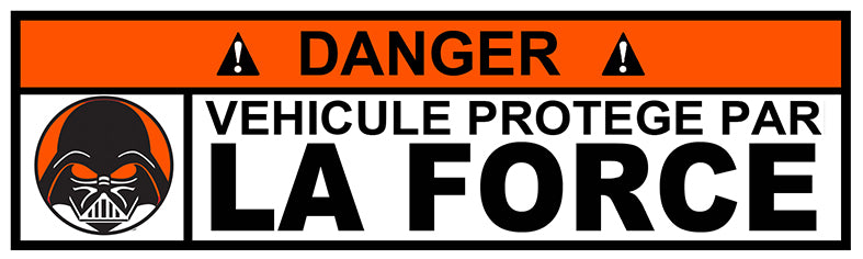 STICKER ATTENTION DANGER FORCE - DA075