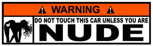 STICKER ATTENTION DANGER DO NOT TOUCH - DA084