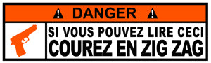STICKER ATTENTION DANGER COUREZ - DA092
